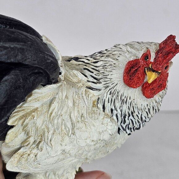 Lenox Sweet Summer Harvest Rooster Figurine Chicken White Black Corn - Picture 5 of 9
